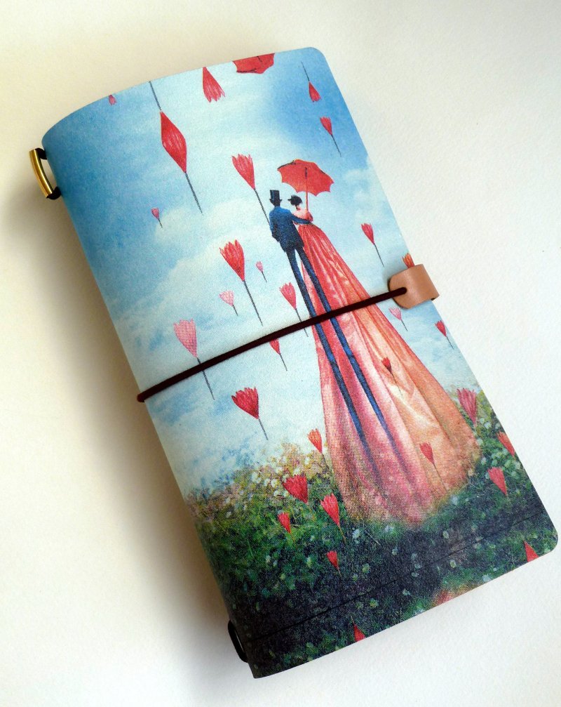 植鞣牛革 手帐封面-Midori Traveler's Notebook 旅人笔记本 适用 - 书衣/书套 - 真皮 