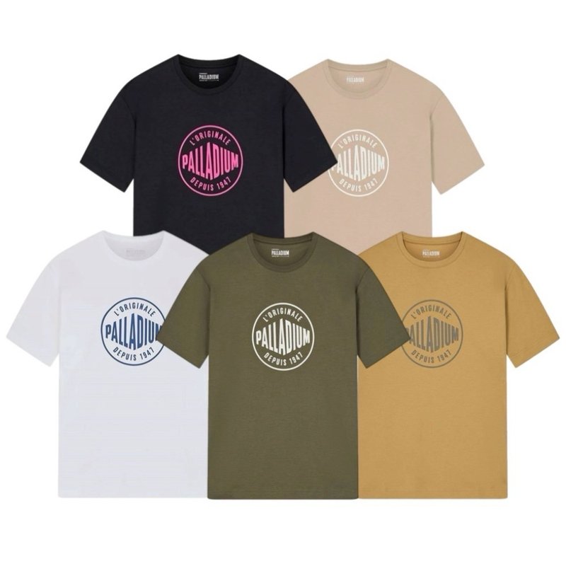 【限量】PALLADIUM 五色潮流短袖圆领LOGO上衣 1710934 - 女装 T 恤 - 棉．麻 多色