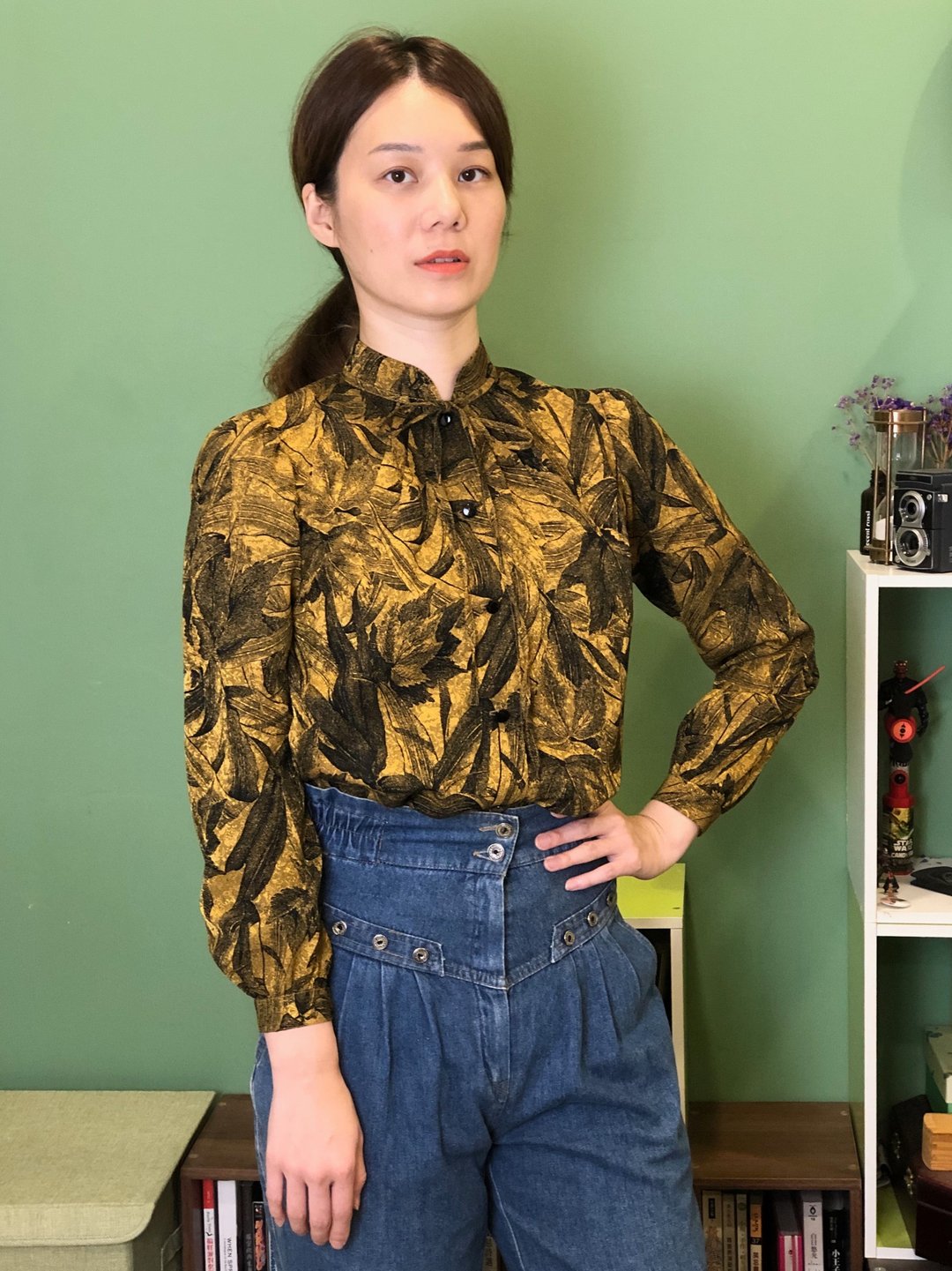 黄金丛林长袖上衣 - 女装上衣 - 其他材质 