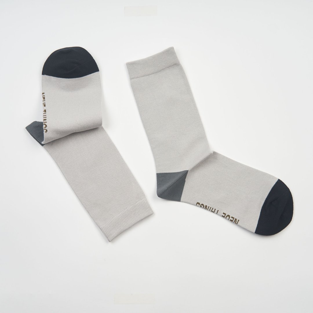 DAILYWEAR-莫代尔棉-岩石灰 - 袜子 - 棉 灰色