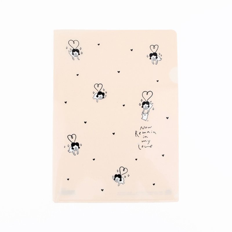 Hello DunDun 啰登登系列 A4文件夹 05.爱心 - 文件夹/资料夹 - 塑料 