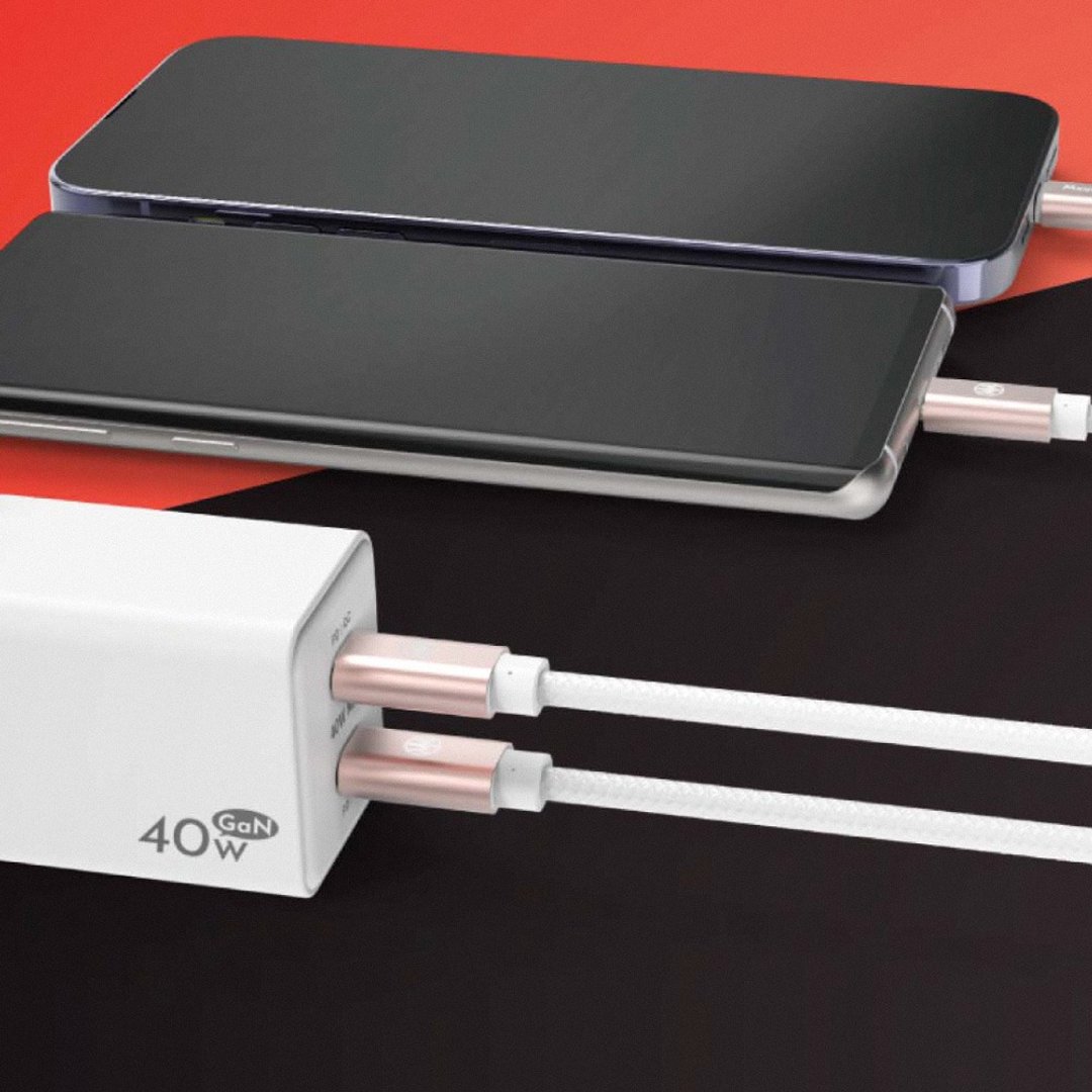 Meet Mind  双PD GaN 40W USB-C to Lightning MFI 快速充电组 - 手机配件 - 其他材质 白色