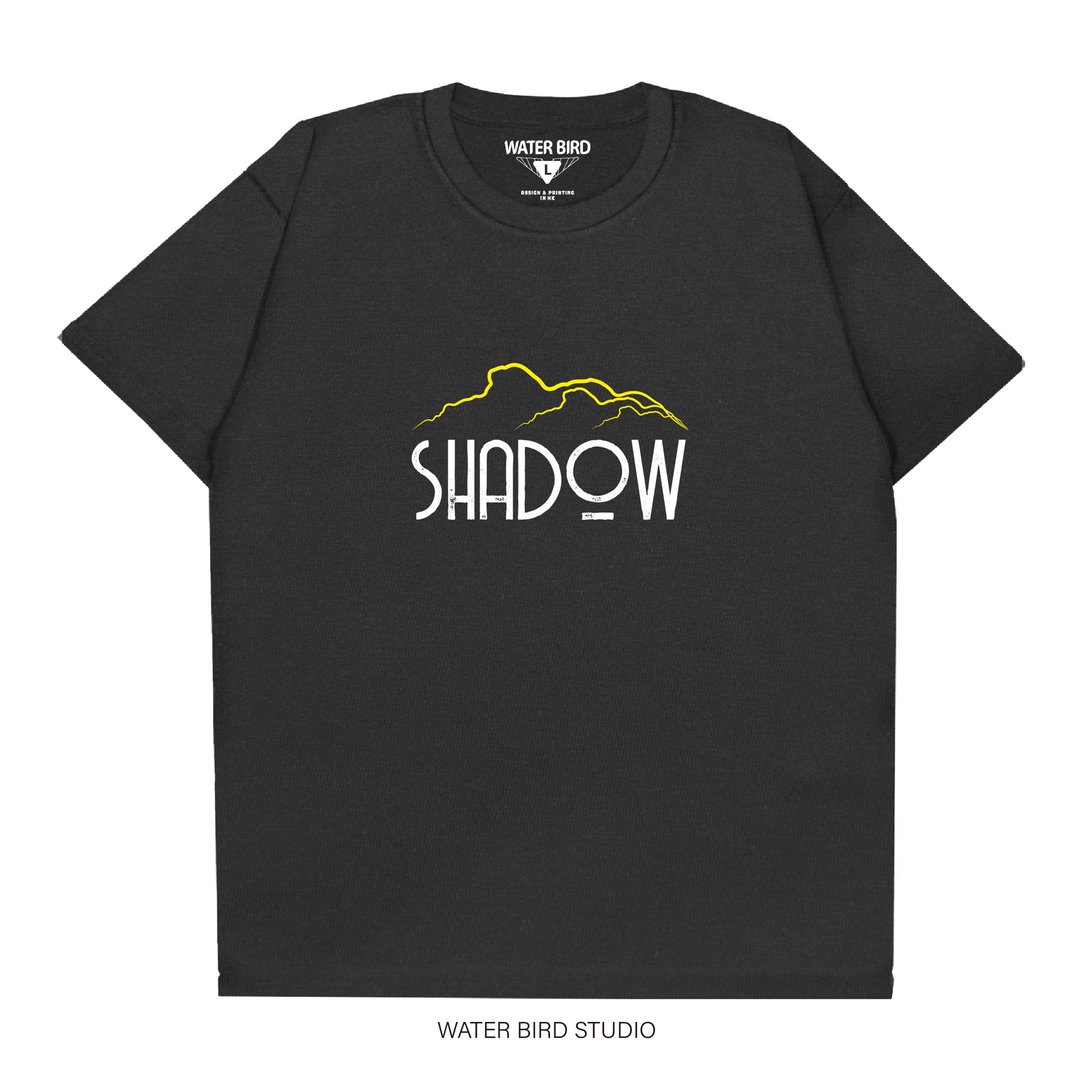 Shadow - T-Shirt - 中性连帽卫衣/T 恤 - 棉．麻 黑色