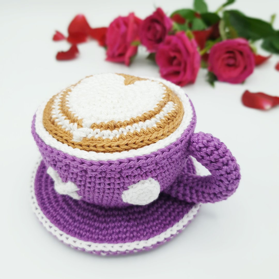 Valentine's Day XO Mug | Cappuccino With Latte Art Heart - 手工艺教程/工具书 - 其他材质 