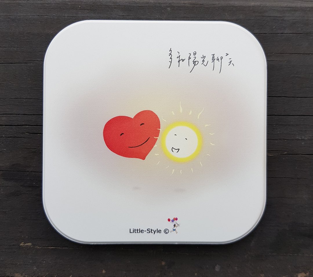 吸水杯垫-阳光聊聊天 - 杯垫 - 陶 多色
