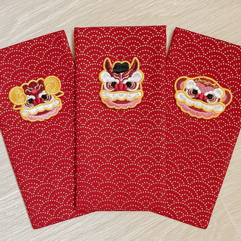 【12生肖 醒狮】马年 红包 红包袋 大红包可放存折 - 其他 - 棉．麻 红色