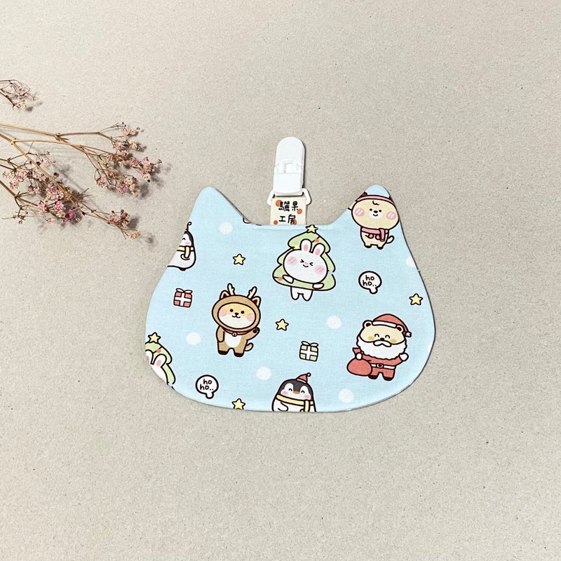 猫咪造型手帕巾 | 圣诞节特辑 | 企鹅 | 圣诞树 - 围嘴/口水巾 - 棉．麻 多色