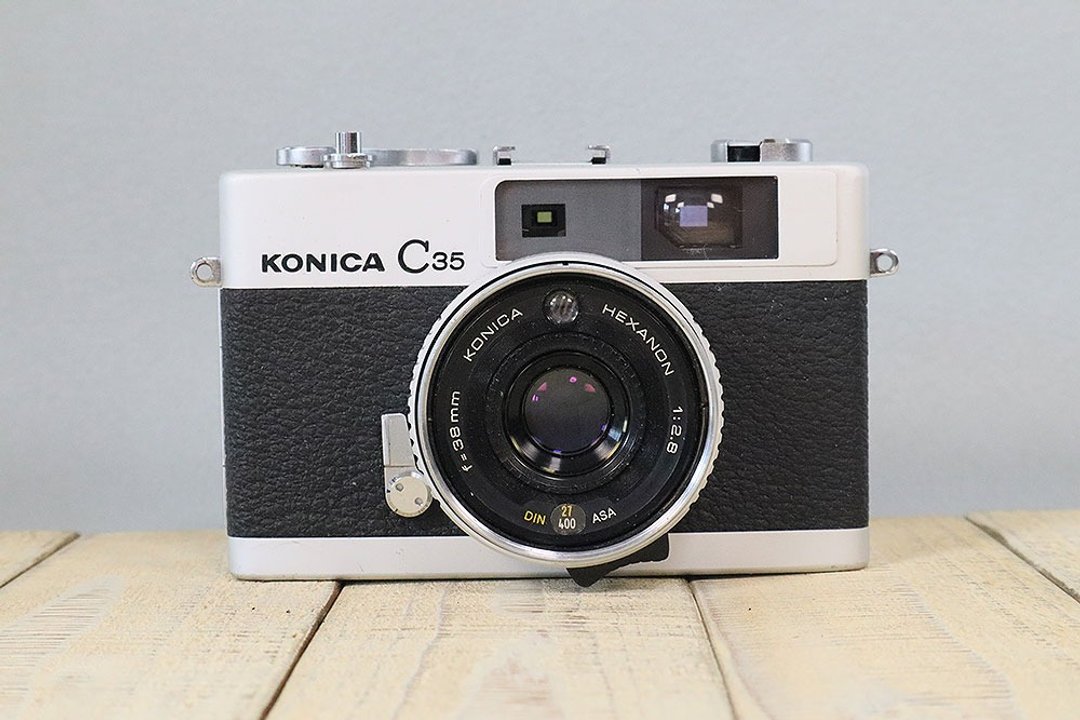 【包邮】【功能完好】复古底片相机 柯尼卡 KONICA C35 初期型 S/N440413 P122 - 相机 - 其他金属 黑色