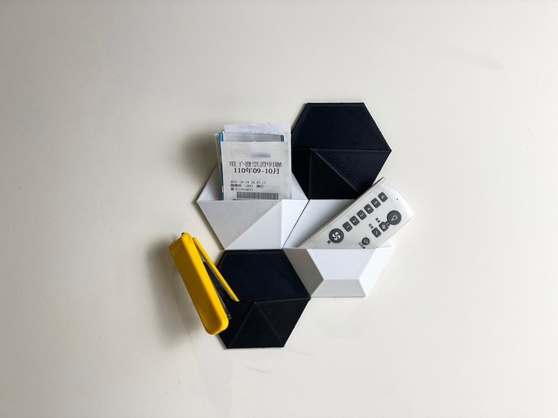 PRINTING LIFE / 六角容器 小款 收纳 盆器 植栽 壁饰 定制 空间 - 墙贴/壁贴 - 环保材料 