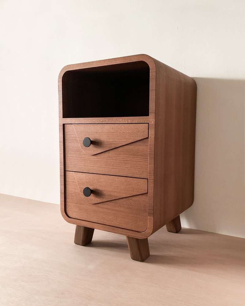 【台湾制造】三层抽屉床头柜 - 柚木∣尺寸可订制 - 收纳用品 - 木头 