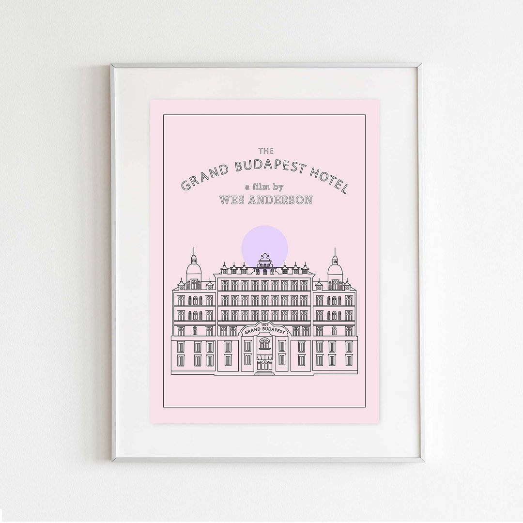 Movie Poster : The Grand Budapest Hotel - 海报/装饰画/版画 - 纸 白色