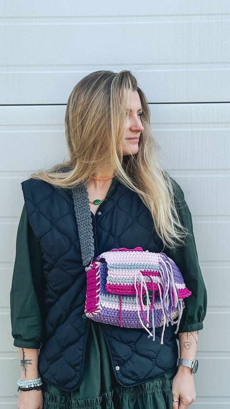 夏季钩编包 - 多色包 - 针织包 - 编织/刺绣/羊毛毡/裁缝 - 棉．麻 多色