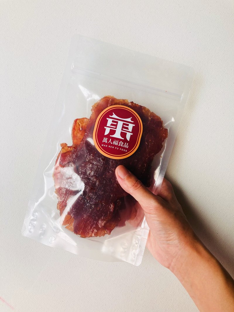 【万人福肉干】原味猪肉纸 薄的肉干 古早味肉纸 越嚼越香170g/包 - 肉干/肉松 - 新鲜食材 