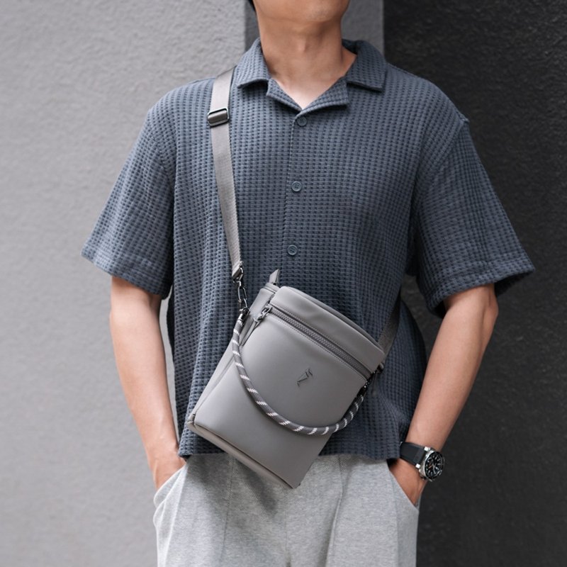 SPACEFOLD Bucket 时空折叠水桶包 - 橄榄灰 - 化妆包/杂物包 - 尼龙 灰色