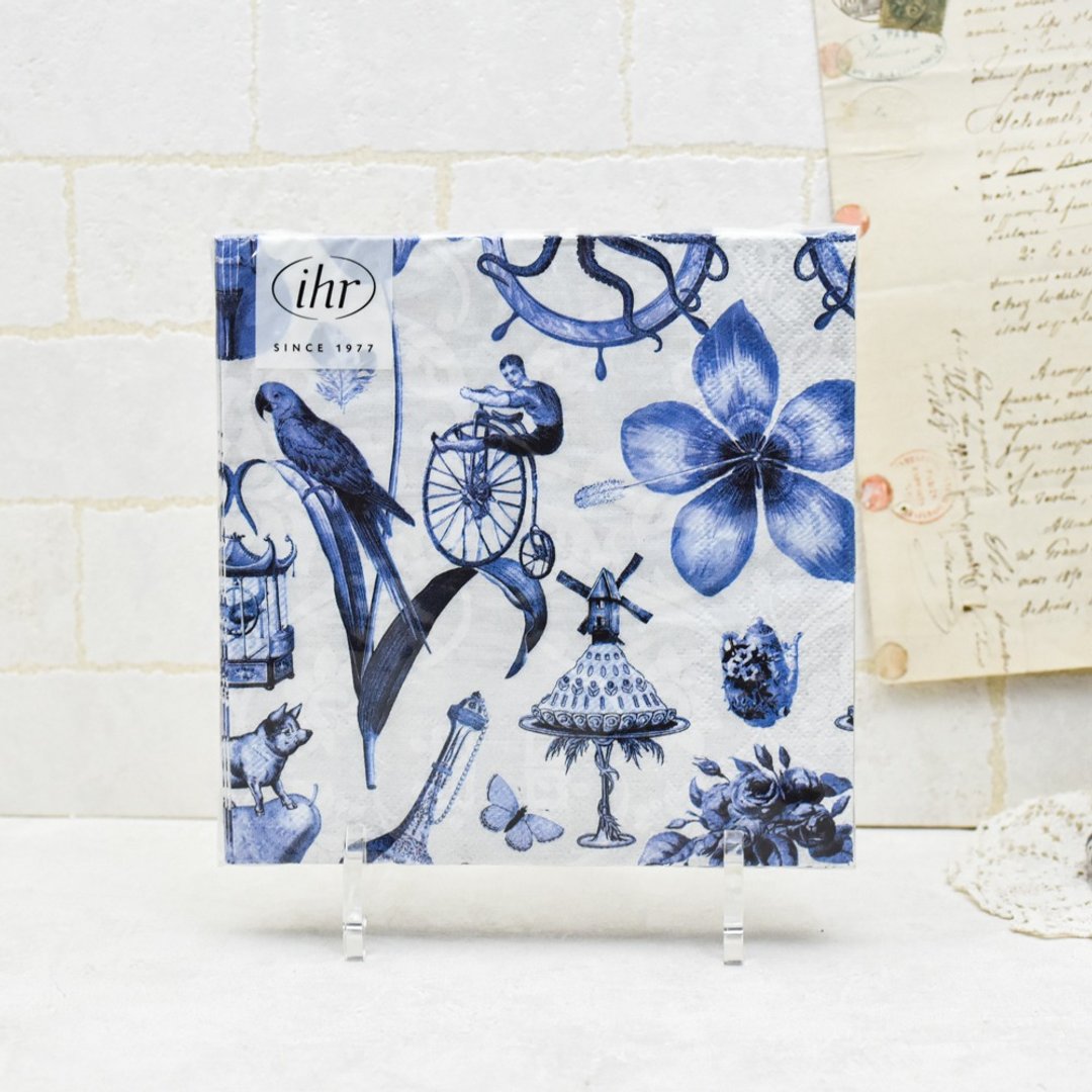 德国餐巾纸-BLUE THINGS蓝色物品 (蓝灰色) - 餐垫/桌巾 - 纸 