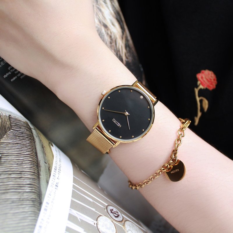 Mini Chica 金色简约小表面米兰表带女表 / LH-10305 - 女表 - 不锈钢 