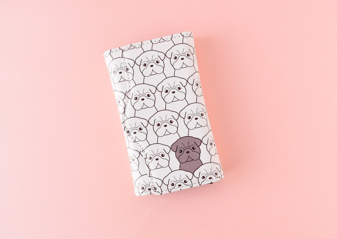 Pug Key case - 钥匙链/钥匙包 - 其他材质 白色