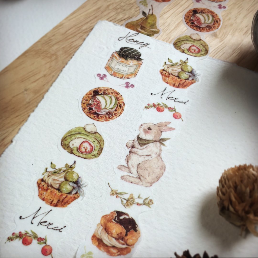 Rabbitoffee The Green Rabbit (Season 2 No.2) - 纸胶带 - 纸 