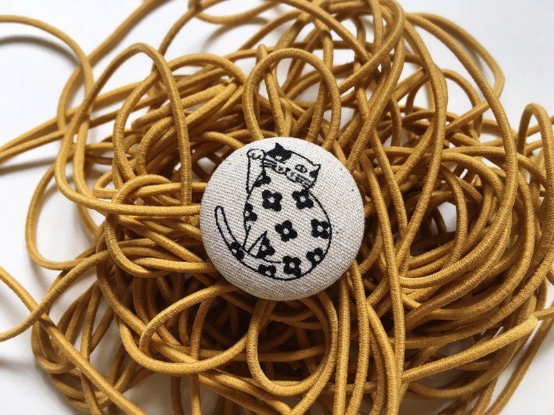 hm2。滚滚招财喵。单扣发束 - 发饰 - 棉．麻 透明