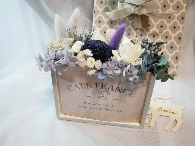 花日常  法式优雅扩香花摆饰 圣诞礼物 交换礼物  莫兰迪色系 - 香薰/精油/线香 - 植物．花 银色