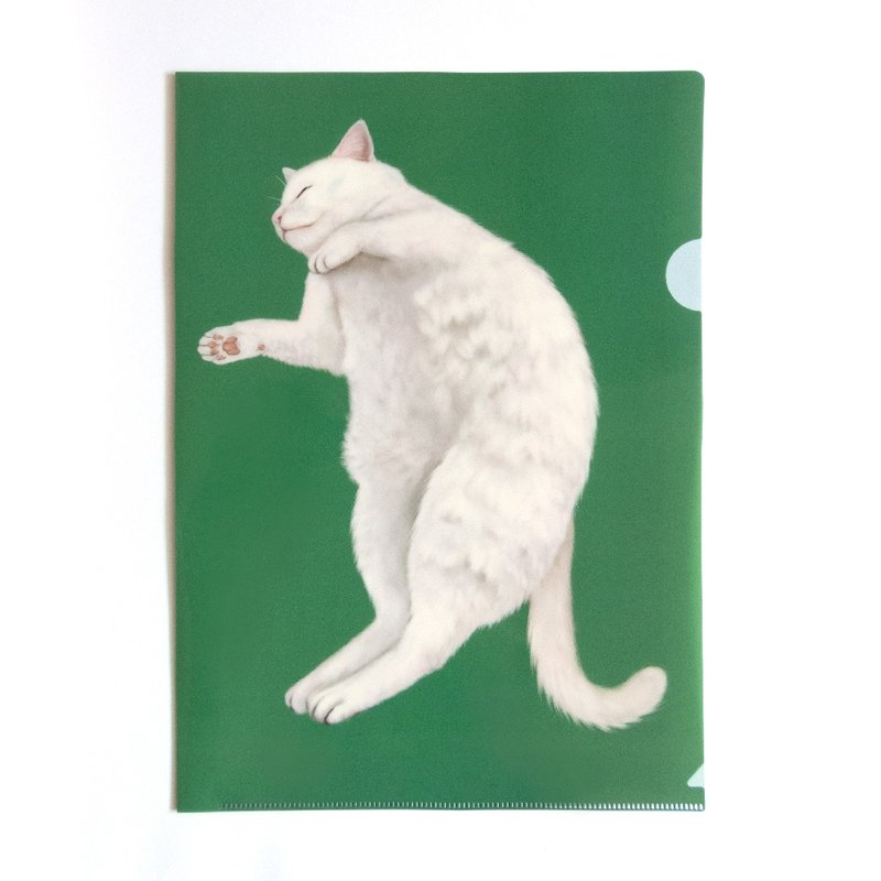 A4 文件夹 ～ 白猫 - 文件夹/资料夹 - 塑料 绿色