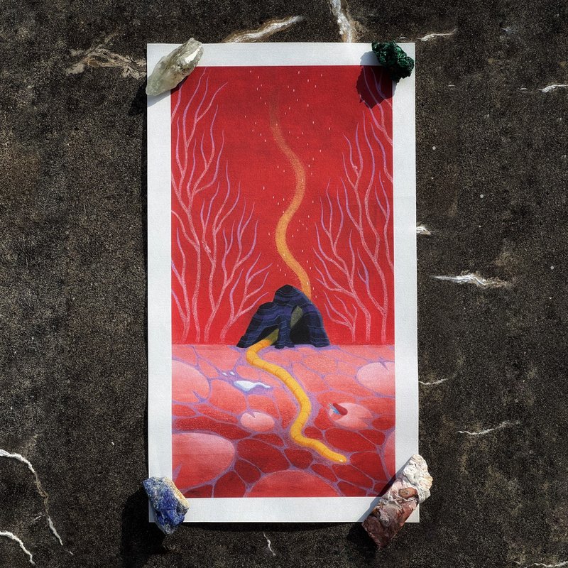 IX. 失 Lost。黑泉神谕卡 艺术复制画 - 海报/装饰画/版画 - 纸 多色