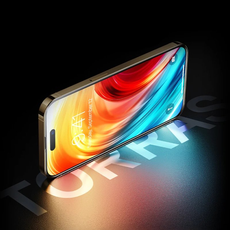 TORRAS Insta-II Master iPhone 15满版手机屏幕钢化保护贴 - 平板/电脑保护壳 - 玻璃 透明