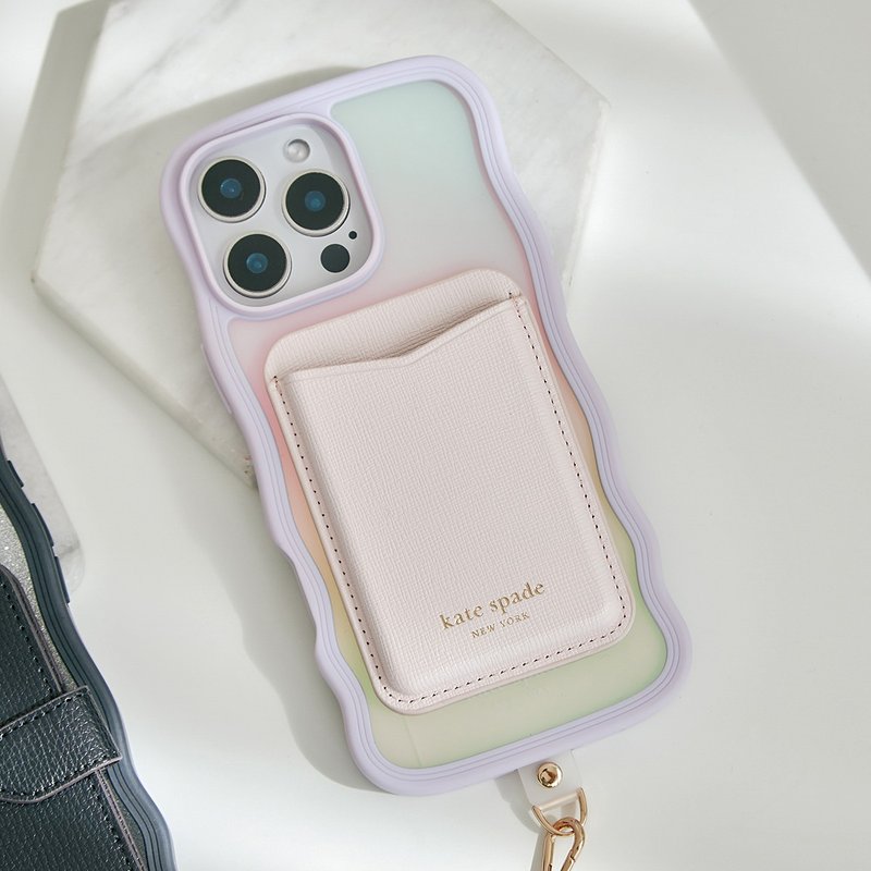 【kate spade】MagSafe 时尚卡套 樱花粉 - 手机配件 - 塑料 粉红色
