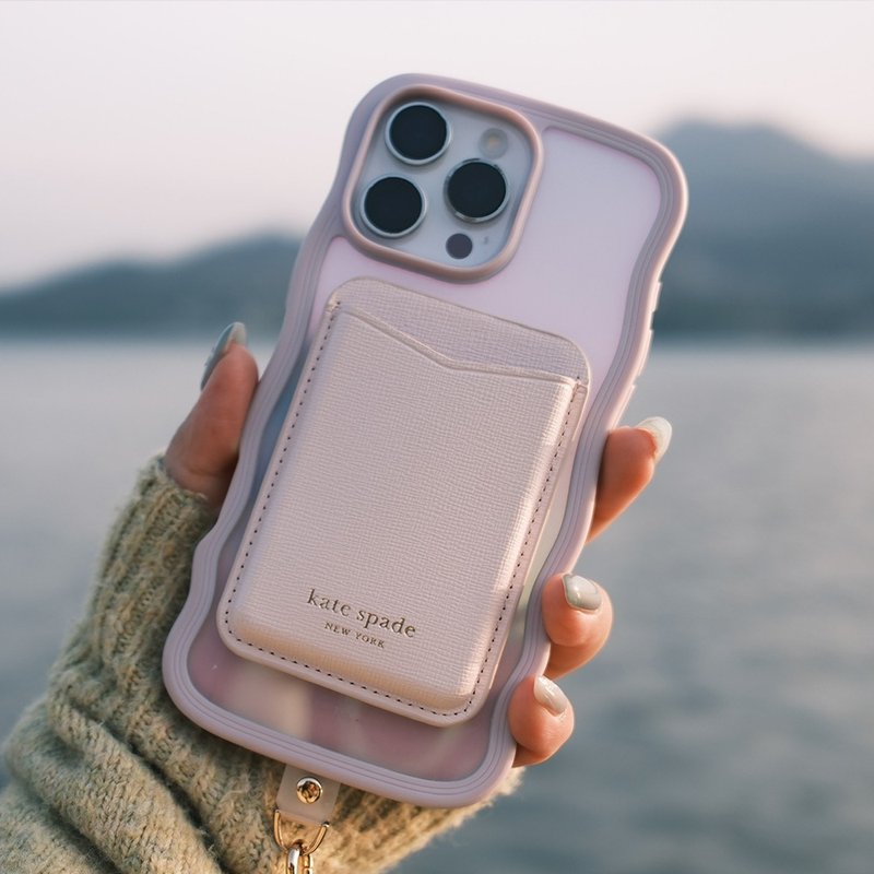 【kate spade】MagSafe 时尚卡套 樱花粉 - 手机配件 - 塑料 粉红色