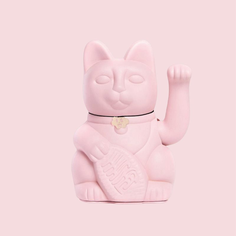 【Diminuto Cielo 招财猫】 Tiny Sky 幸运招财猫 - 泡泡粉 18CM - 玩偶/公仔 - 其他材质 粉红色