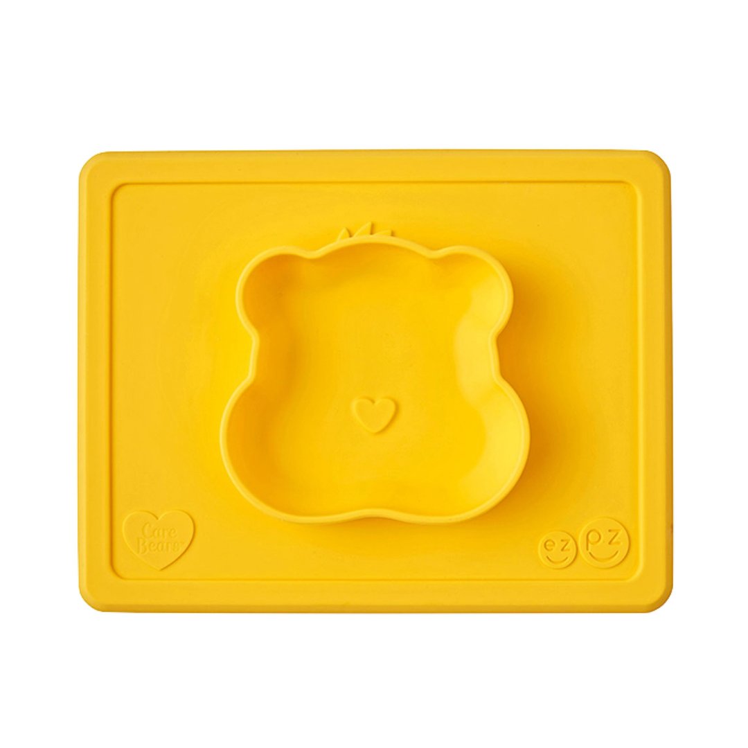 美国EZPZ Care Bears联名餐碗- 贪玩熊 硅胶安全无毒餐具 - 其他 - 硅胶 黄色