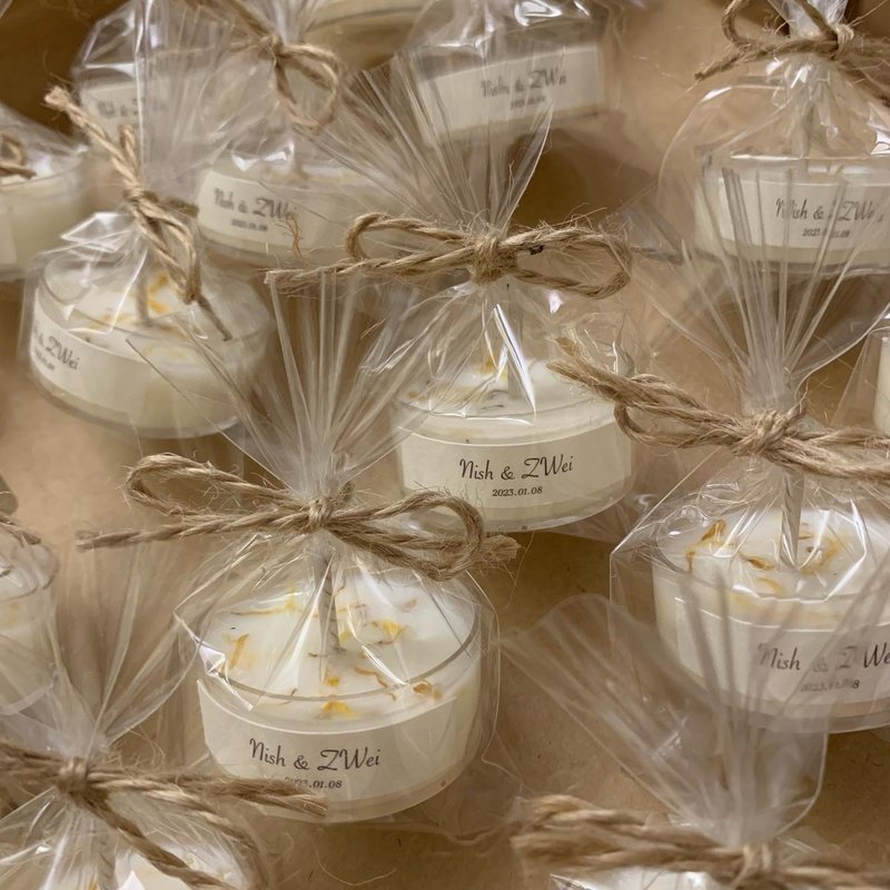 SHELA-迷你小茶蜡(10个)-婚礼小物 桌上礼 二进礼 迎宾礼 - 蜡烛/烛台 - 蜡 白色