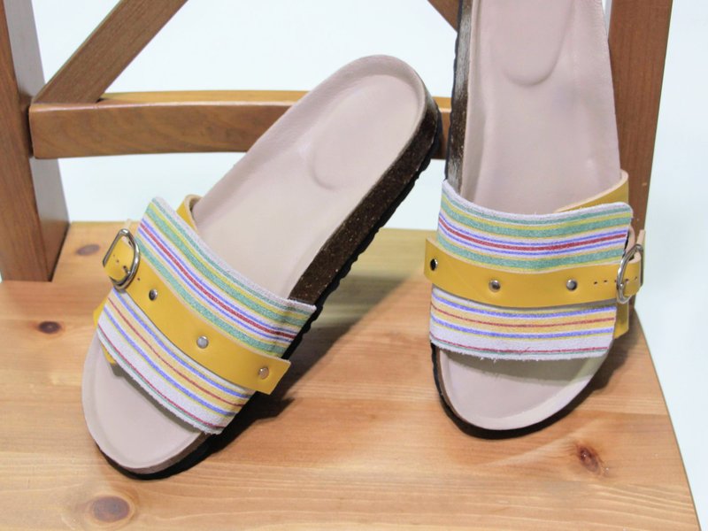 普罗斯旺-舒柔拖鞋 - 男女凉鞋 - 真皮 多色