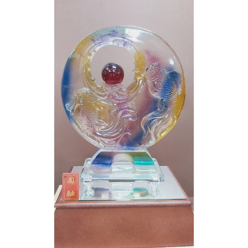 琉璃 富贵如意 升迁送礼 退休送礼 开幕送礼 退伍礼品 新婚送礼 - 其他 - 其他材质 金色