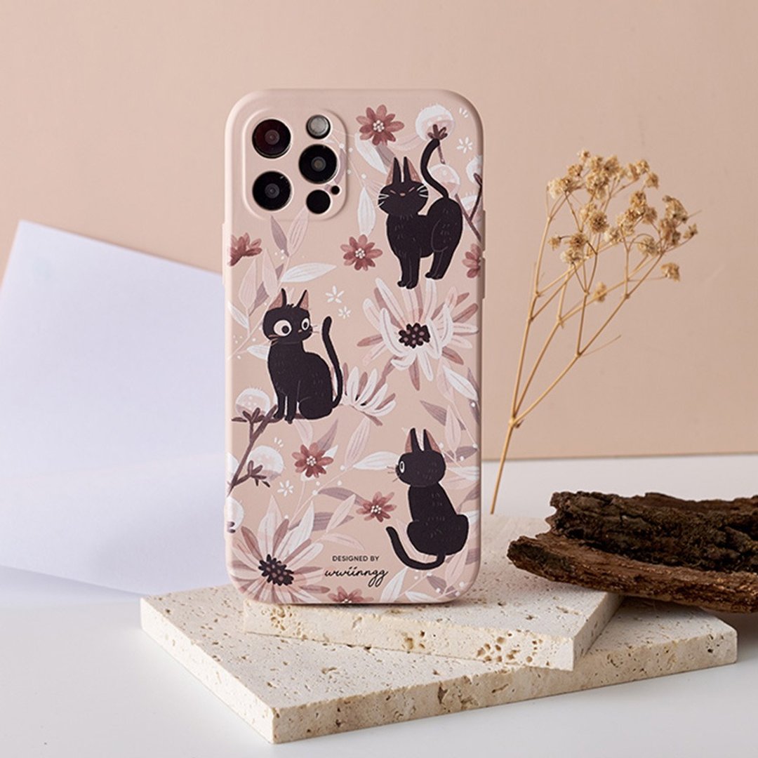 wwiinngg粉嫩猫猫全包iPhone手机壳 - 手机壳/手机套 - 塑料 粉红色