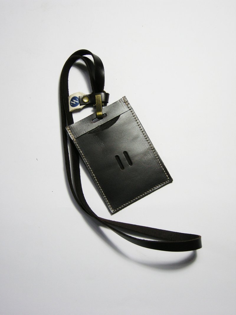 皮革悠游卡、证件 、名片套(深咖牛皮)__作作 zuo zuo手制皮件 - 证件套/卡套 - 真皮 咖啡色