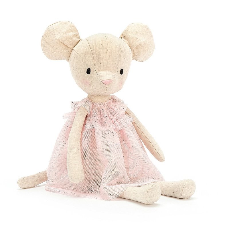 Jolie Mouse 30cm - 玩偶/公仔 - 聚酯纤维 白色