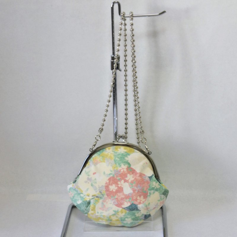 和服布料制成的口金包 - 侧背包/斜挎包 - 其他材质 多色