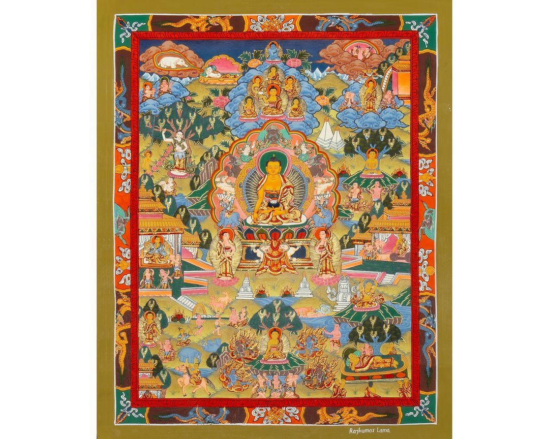 启蒙图标 唐卡艺术中的佛陀生平 - 墙贴/壁贴 - 其他材质 多色