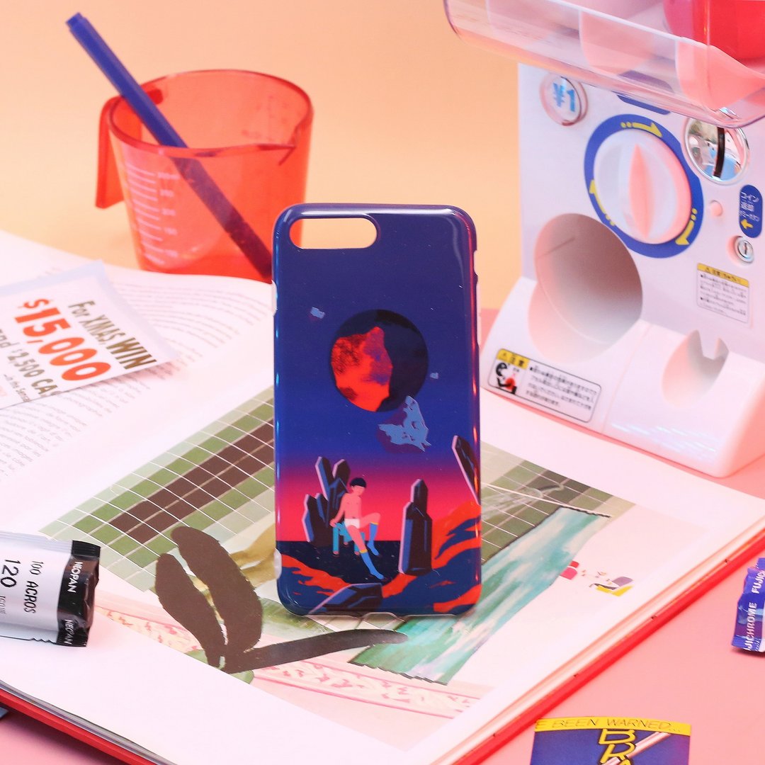 三时七有SENSECUE 原创设计插画卡通潮酷iphone手机壳软包边 大时 - 手机壳/手机套 - 环保材料 
