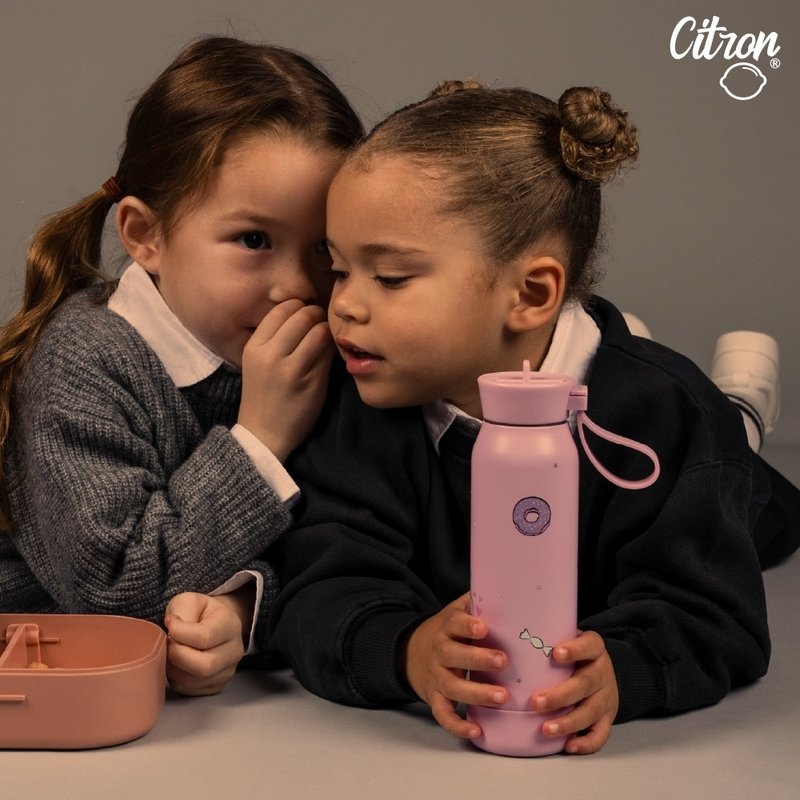 快速出货【Citron】硅胶提把三层保温瓶350ml_多款可选 - 儿童餐具/餐盘 - 不锈钢 绿色