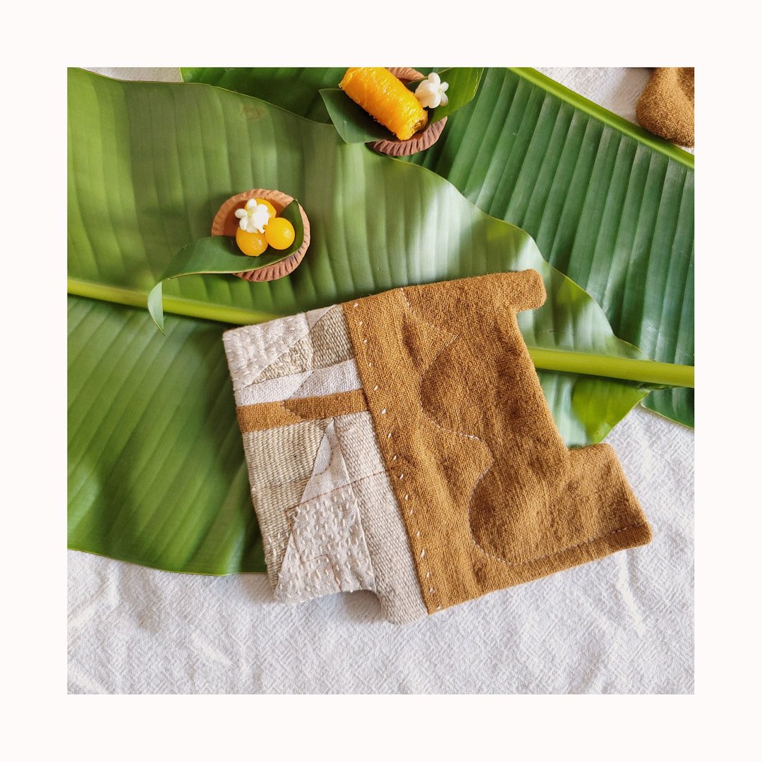 DUNIA handmade |大地滋养 | 古布 植物染棉麻手织布桌饰 餐垫 - 餐垫/桌巾 - 棉 黄色
