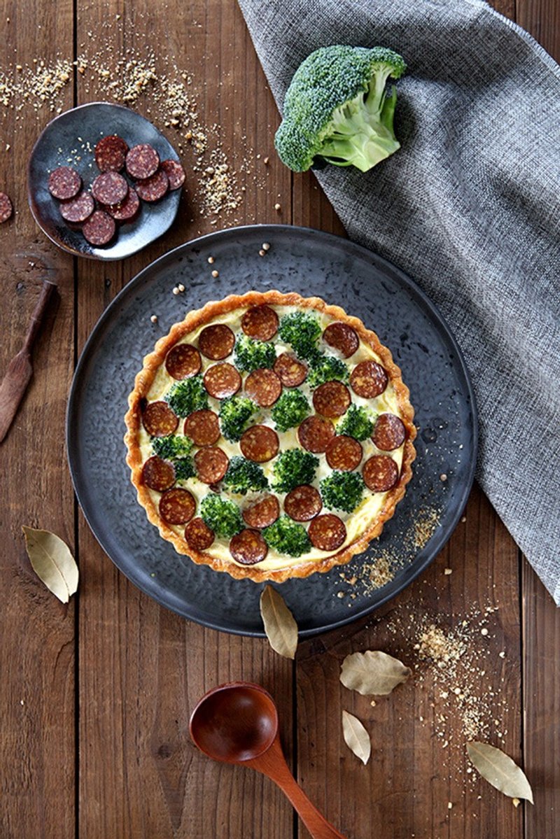 义式腊肠青花椰咸派 /可生酮 Salami and broccoli Quiche - 咸派/甜派 - 新鲜食材 