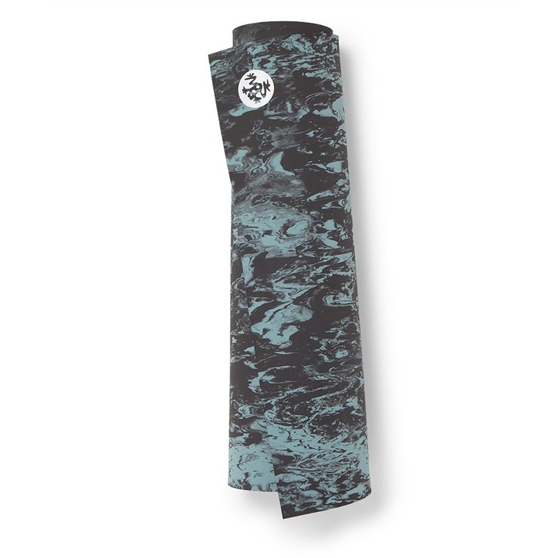 【Manduka】RHEO Mat 双面健身垫 8mm - Blue Lotus Marble - 瑜珈垫 - 其他材质 蓝色