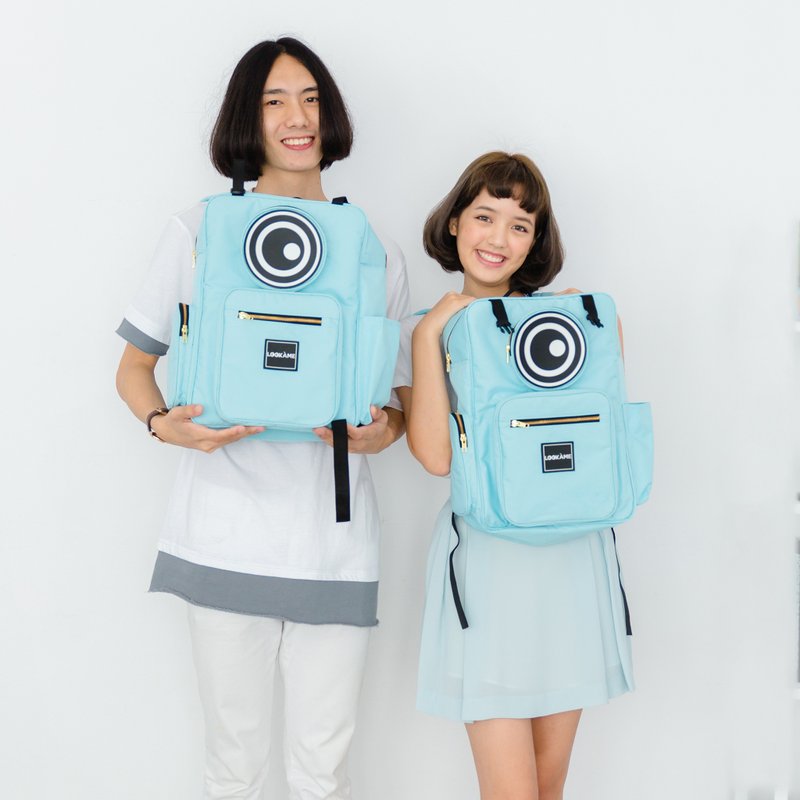 单眼怪兽后背包-蓝色 - 后背包/双肩包 - 其他材质 多色