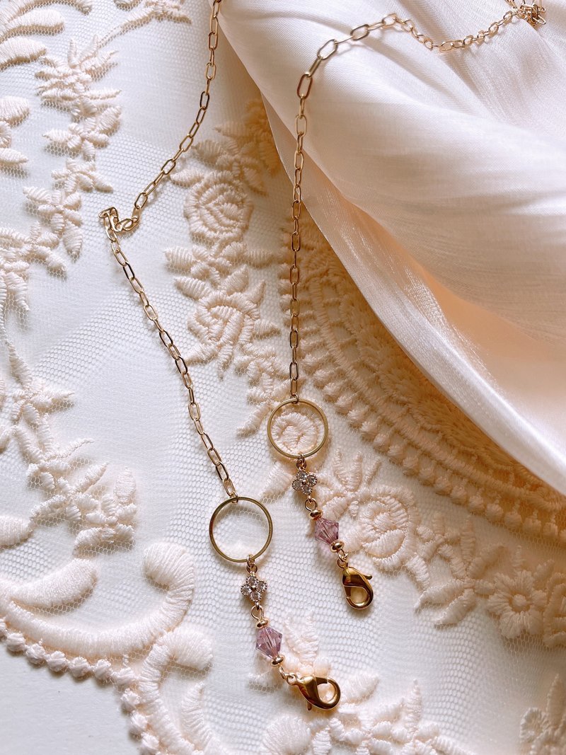 浪漫幸运草口罩链 - 口罩 - 其他金属 金色