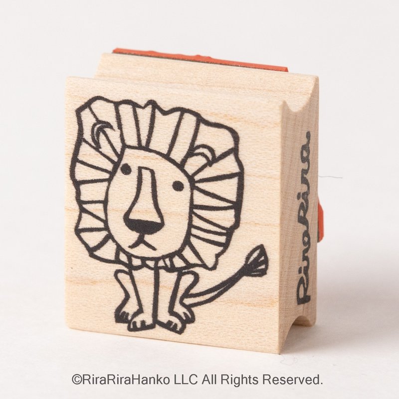狮子君*橡皮印章*R063 - 印章/印台 - 木头 