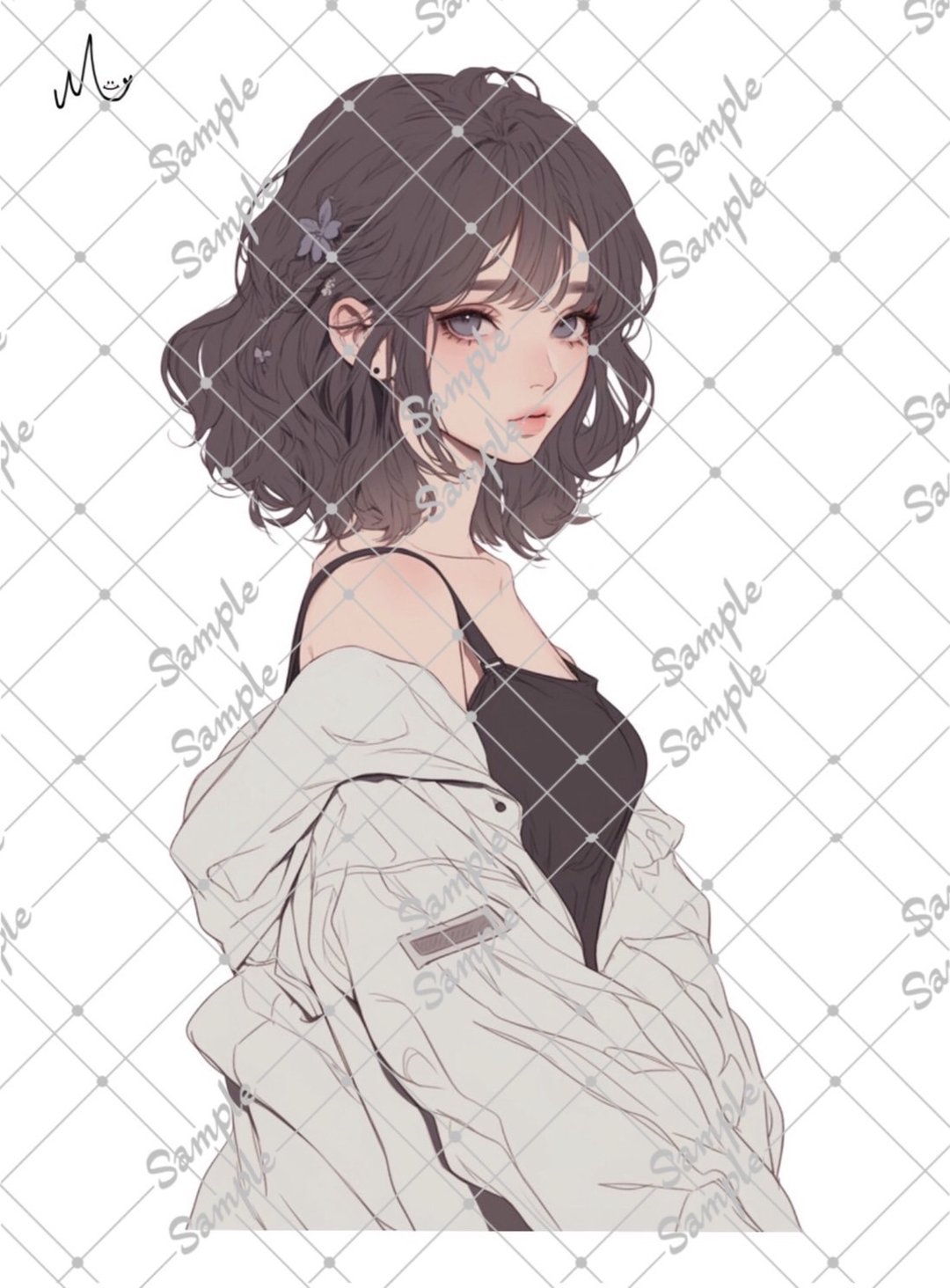 原创人物贴纸 10月新作 - 贴纸 - 纸 