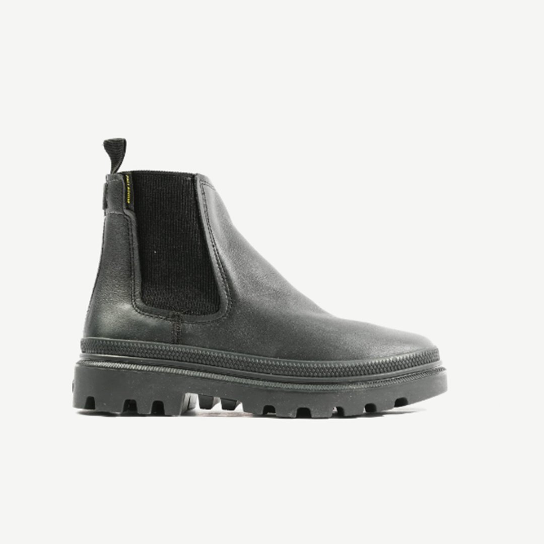 PALLADIUM CHELSEA 女款皮革质感时尚优雅踝靴98915 - 女款短靴 - 真皮 黑色