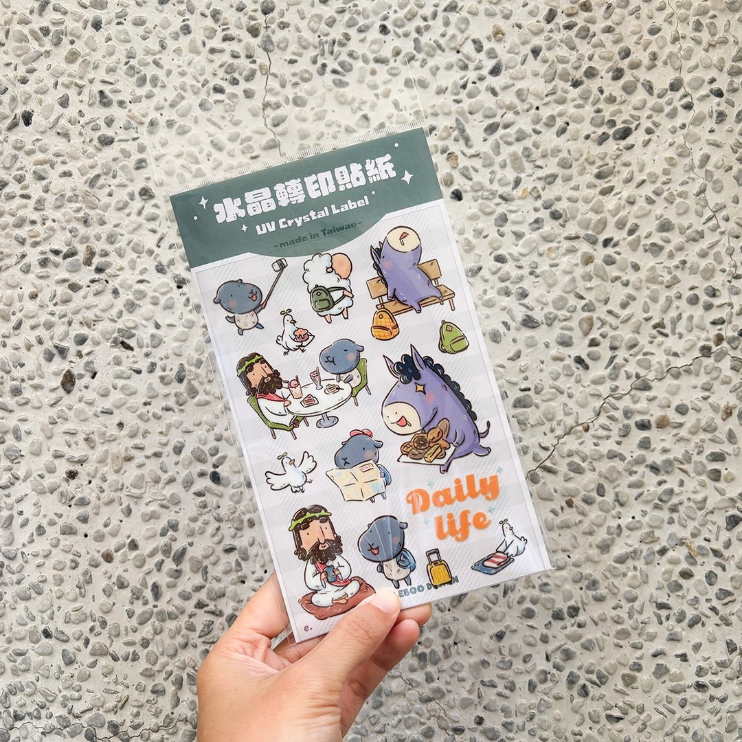 !! 新品!! LEBOO 稣哥家水晶转印贴 - 贴纸 - 防水材质 